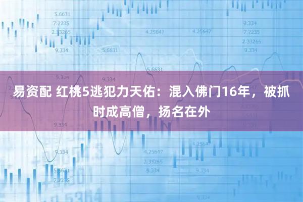 易资配 红桃5逃犯力天佑：混入佛门16年，被抓时成高僧，扬名在外